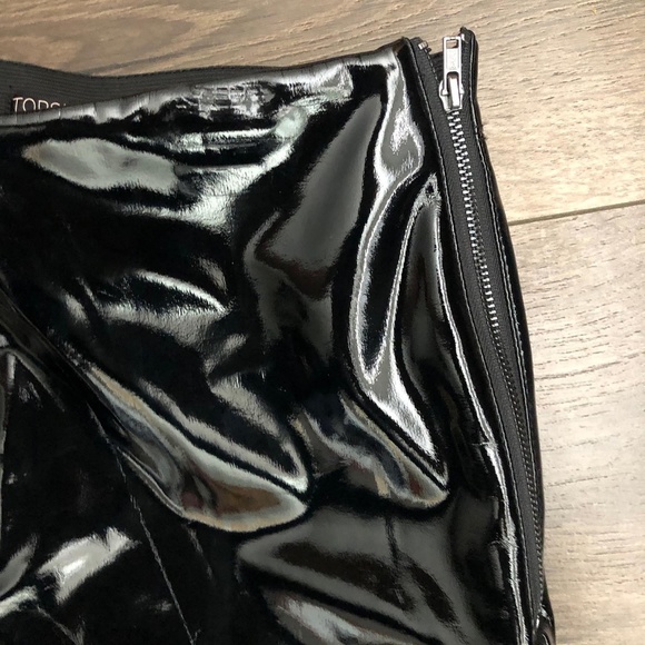 Topshop Shiny Patent Leather Vinyl Skinny Pants - Picture 4 of 7